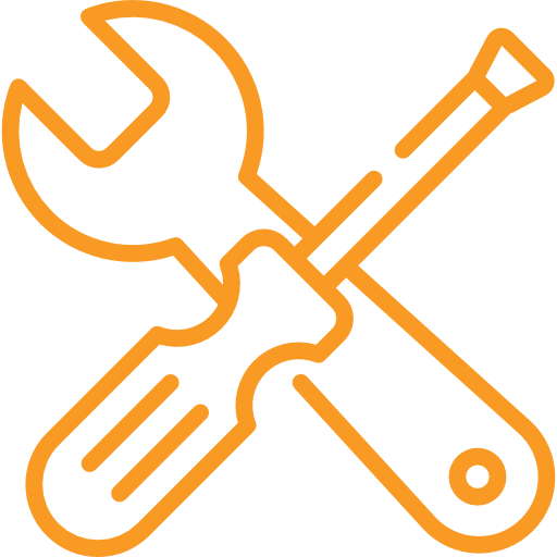 Icon of tools linking to the help in your home section.